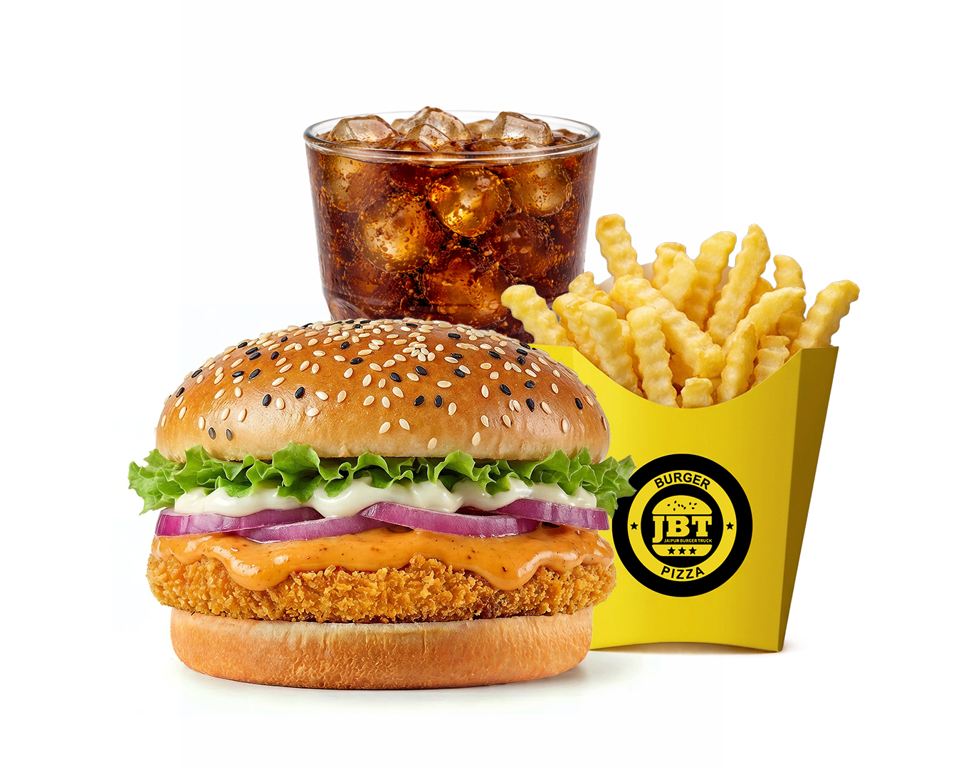 Smoky Chicken Burger Meal